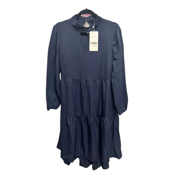 Bloomchic Long Sleeve Knee Length Navy - Picture 1 of 9